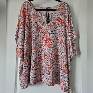 NWT New Directions Curvy top Sz 3x